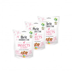 BRIT CARE DOG CRACKER PUPPY INSECT 3x 200 G