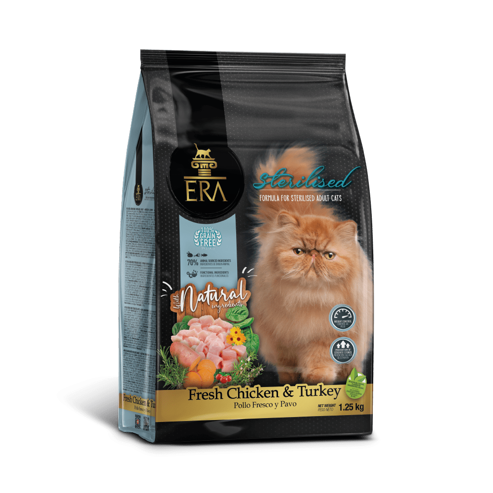 ERA GF STERILISED ADULT KURCZAK&INDYK 6 KG
