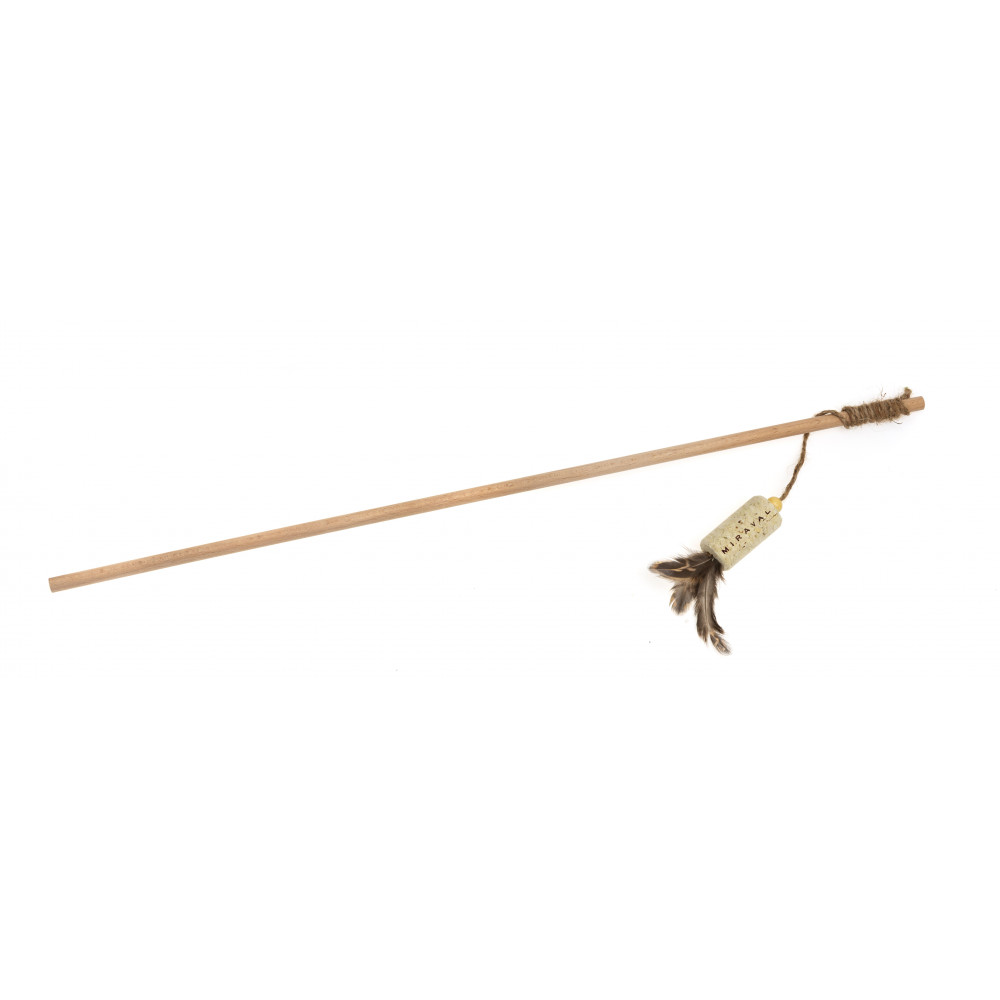 ECOMFY ZABAWKA GAIA WĘDKA KOREK PIÓRKO 50CM ECOMFY ZABAWKA GAIA WĘDKA KOREK PIÓRKO 50CM