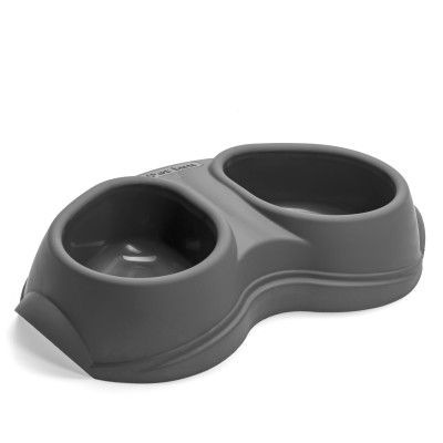 ECOMFY MISKA SPACE BOWL 2X200ML OLIWKA/SZARY