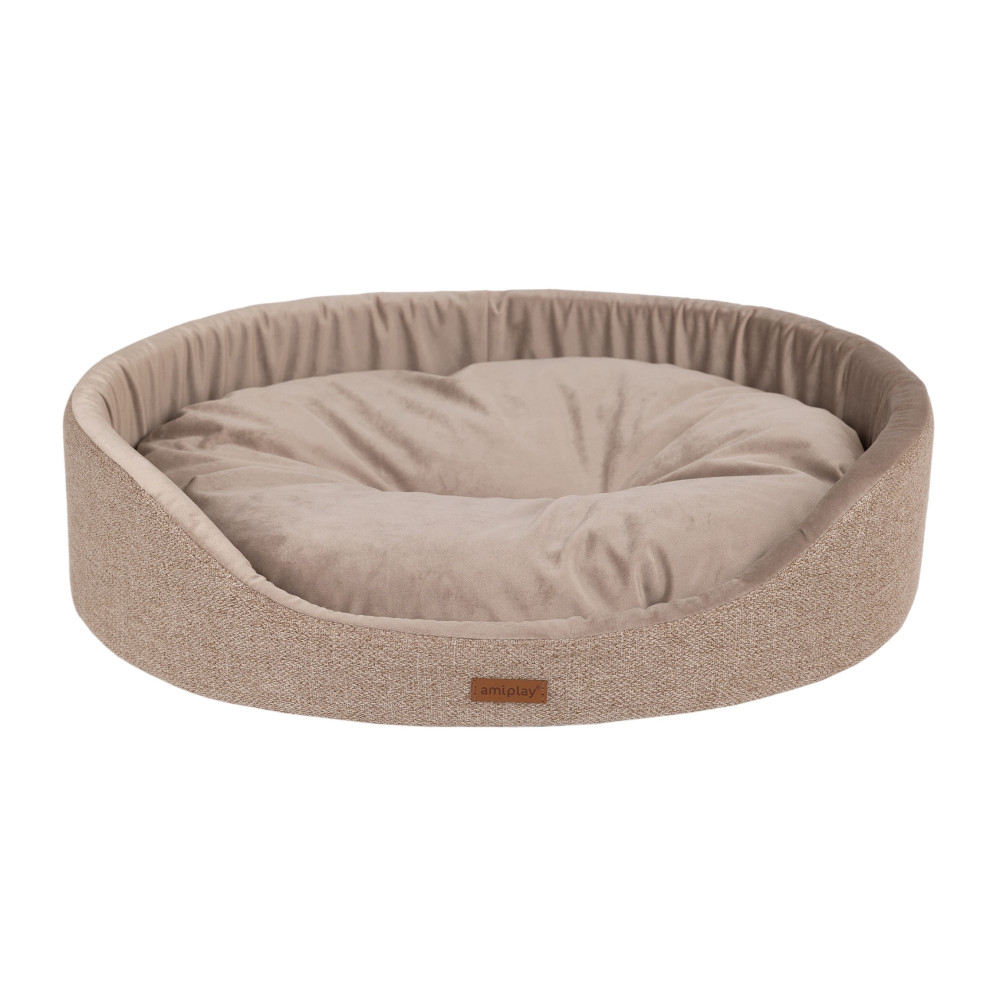 AMIPLAY LEGOWISKO OWALNE SIENA L BEŻOWY