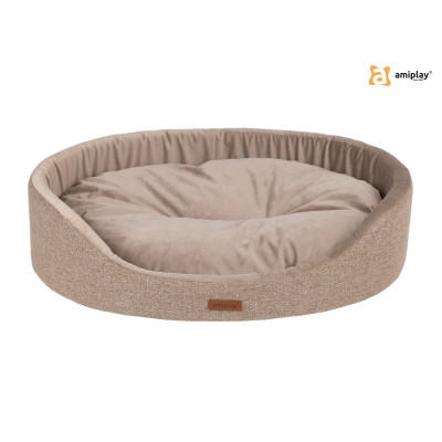 AMIPLAY LEGOWISKO OWALNE SIENA L BEŻOWY