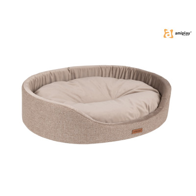 AMIPLAY LEGOWISKO OWALNE SIENA L BEŻOWY
