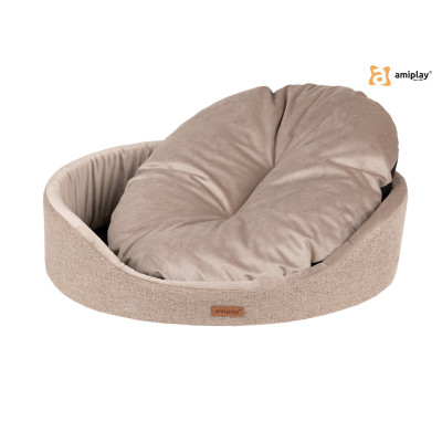 AMIPLAY LEGOWISKO OWALNE SIENA L BEŻOWY
