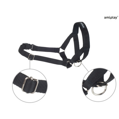 AMIPLAY HALTER BASIC M CZARNY