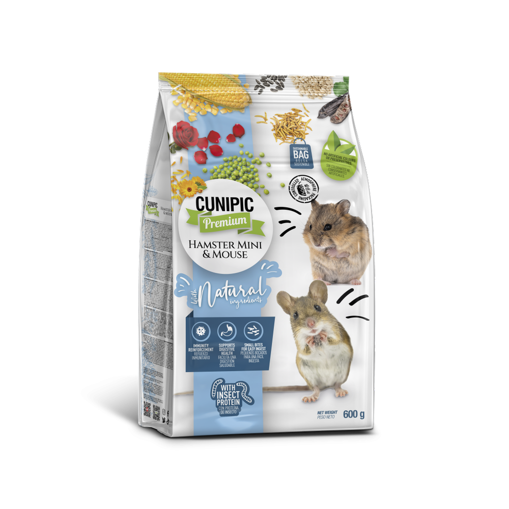 CUNIPIC PREMIUM HAMSTER MINI&MOUSE 600G CUNIPIC PREMIUM HAMSTER MINI&MOUSE 600G