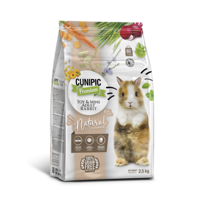 CUNIPIC PREMIUM TOY & MINI ADULT RABBIT 2,5KG