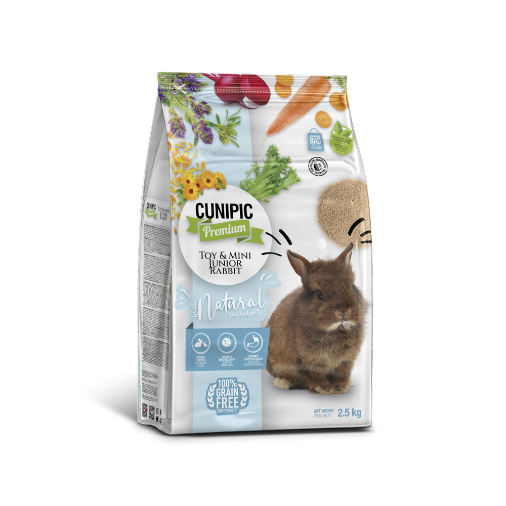 CUNIPIC PREMIUM TOY & MINI JUNIOR RABBIT 2,5KG