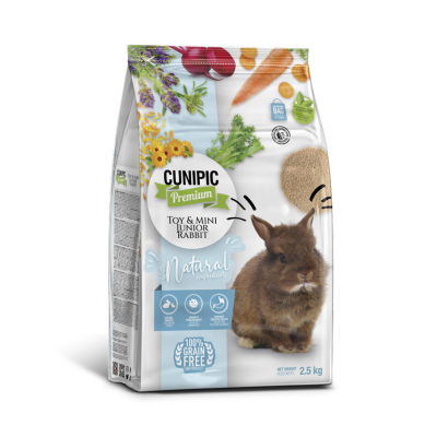 CUNIPIC PREMIUM TOY & MINI JUNIOR RABBIT 2,5KG