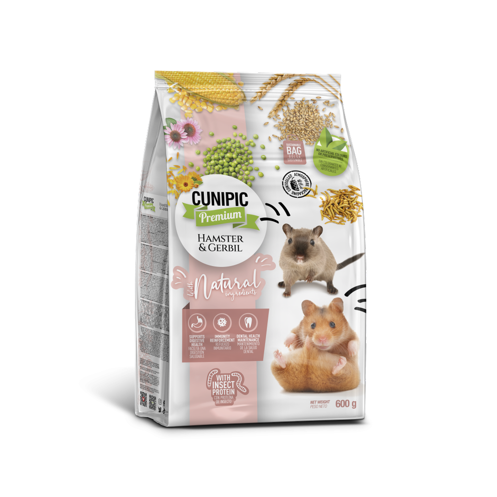 CUNIPIC PREMIUM HAMSTER&GERBIL 600G