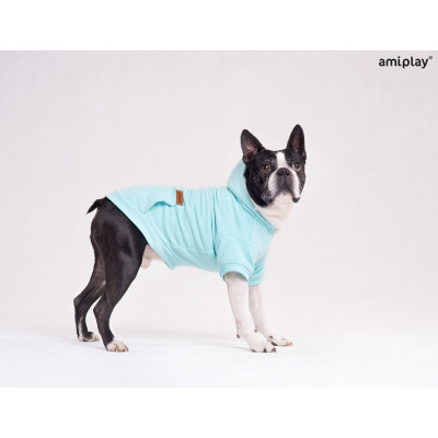 AMIPLAY BLUZA Z KAPTURE TEXAS 25 CM CHIHUAHUA SZARY