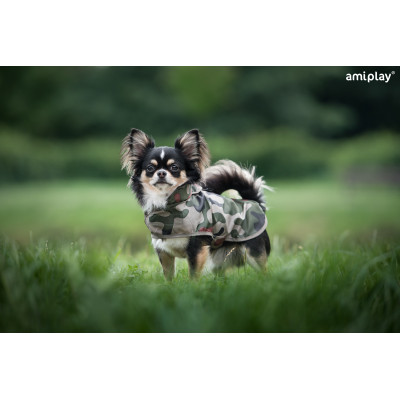 AMIPLAY PELERYNKA PRZECIWDESZCZOWA BRISTOL 27 CM YORKSHIRE TERRIER MORO