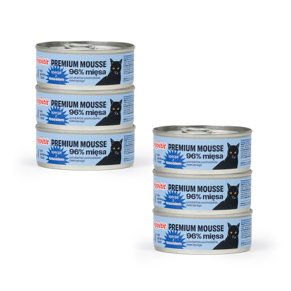 MOKRA KARMA COMFY APPETIT PREMIUM MOUSSE ŁOSOŚ 6X85G MOKRA KARMA COMFY APPETIT PREMIUM MOUSSE ŁOSOŚ 6X85G