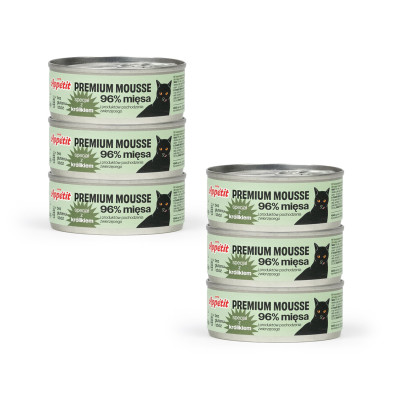 MOKRA KARMA COMFY APPETIT PREMIUM MOUSSE KRÓLIK 6X85G