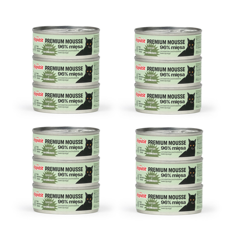 MOKRA KARMA COMFY APPETIT PREMIUM MOUSSE KRÓLIK 12X85G MOKRA KARMA COMFY APPETIT PREMIUM MOUSSE KRÓLIK 12X85G