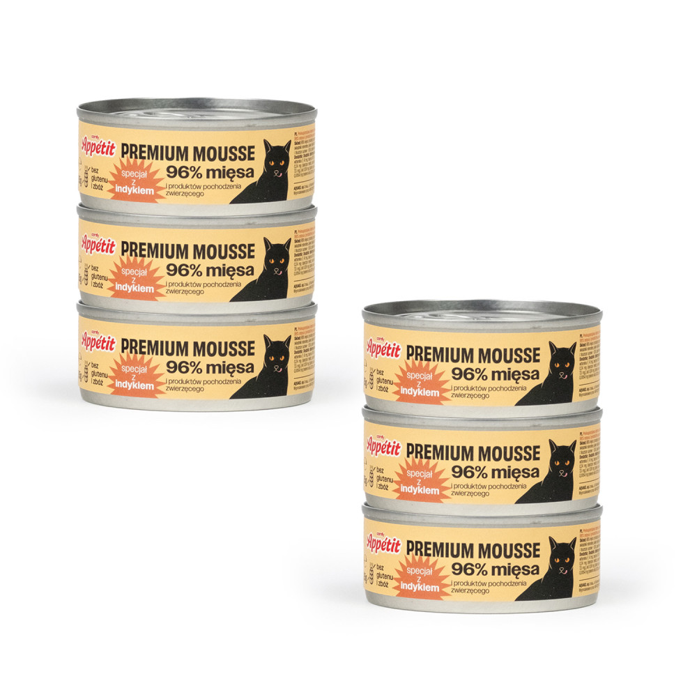 MOKRA KARMA COMFY APPETIT PREMIUM MOUSSE INDYK 6X85G MOKRA KARMA COMFY APPETIT PREMIUM MOUSSE INDYK 6X85G