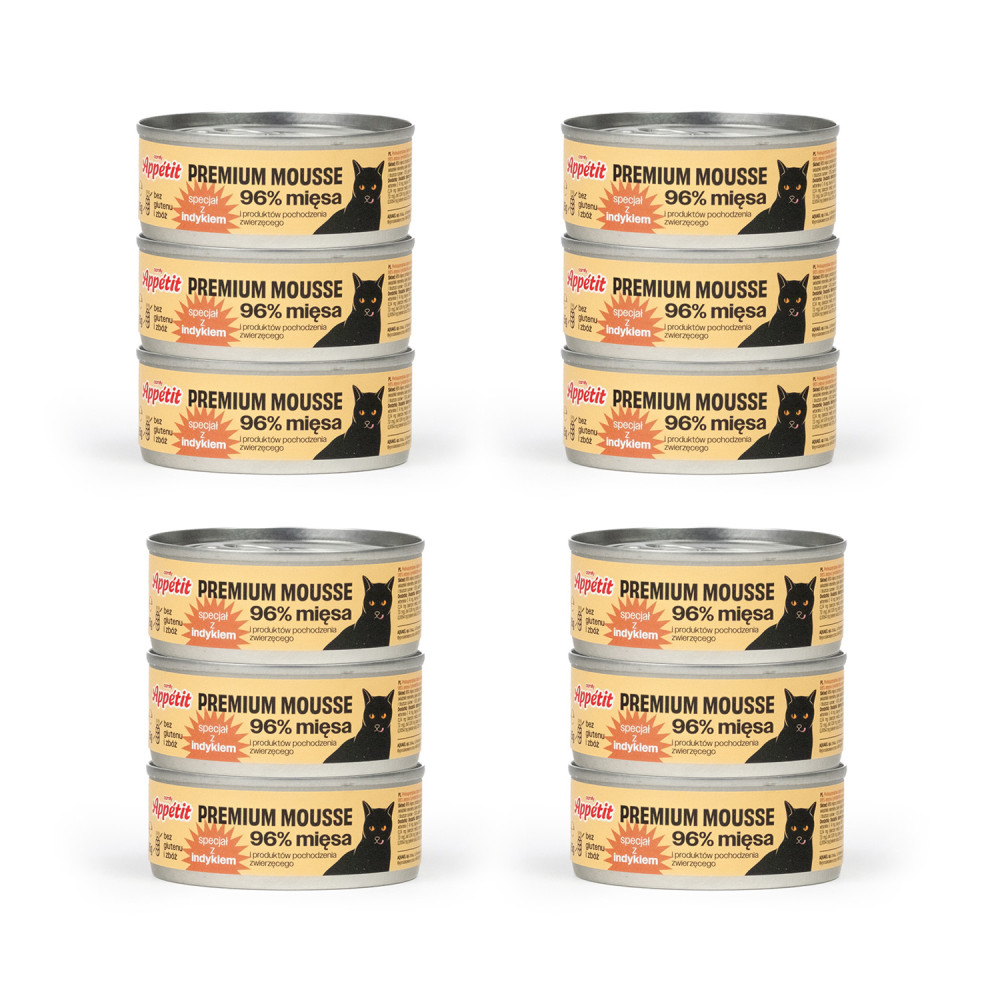 MOKRA KARMA COMFY APPETIT PREMIUM MOUSSE INDYK 12X85G MOKRA KARMA COMFY APPETIT PREMIUM MOUSSE INDYK 12X85G
