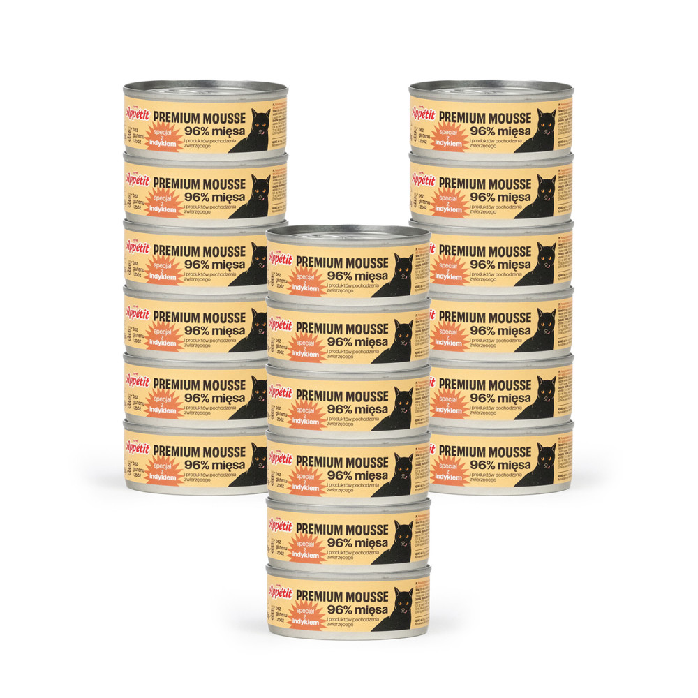 MOKRA KARMA COMFY APPETIT PREMIUM MOUSSE INDYK 18X85G MOKRA KARMA COMFY APPETIT PREMIUM MOUSSE INDYK 18X85G