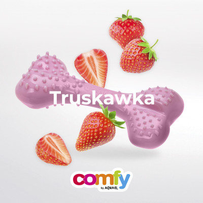 COMFY ZABAWKA DENTAL BONE 8,5CM STRAWBERRY