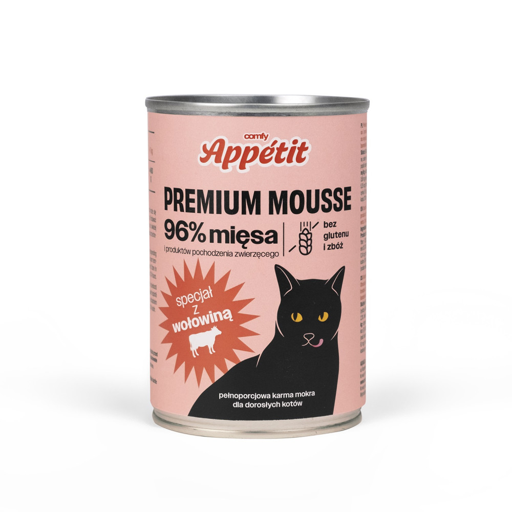 COMFY APPETIT PREMIUM MOUSSE WOŁOWINA 400G COMFY APPETIT PREMIUM MOUSSE WOŁOWINA 400G