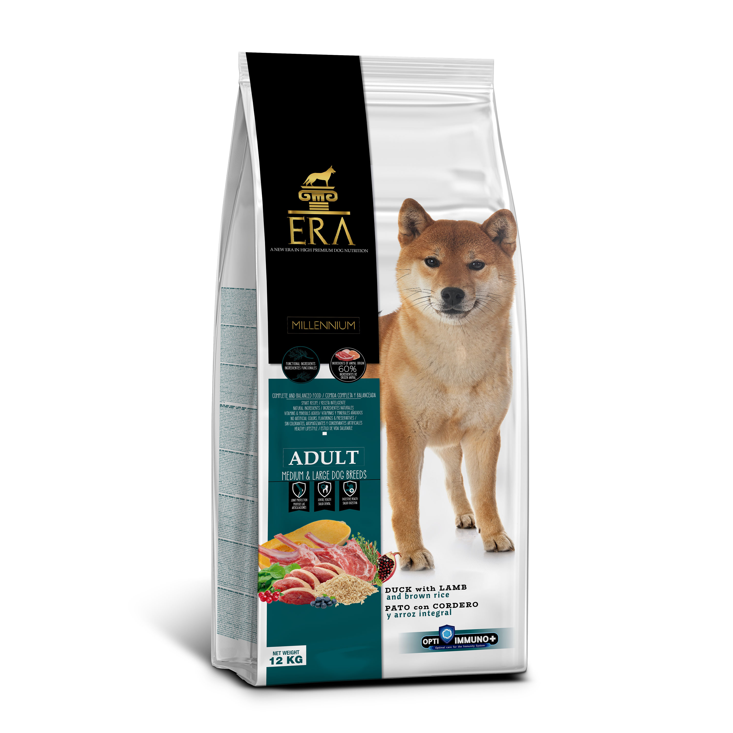 KARMA SUCHA ERA MILLENNIUM KACZKA I JAGNIĘCINA Z BRĄZOWYM RYŻEM M&L 12KG