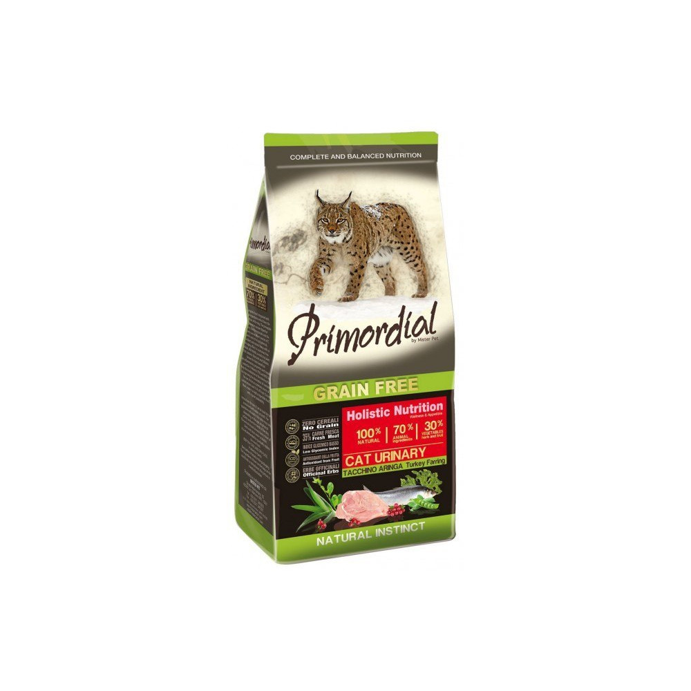 PRIMORDIAL GRAIN FREE CAT URINARY TURKEY&HERRING 400G