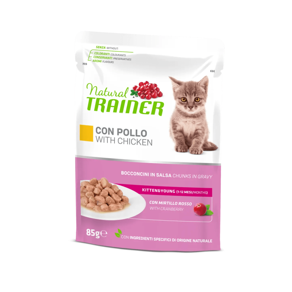 TRAINER NATURAL CAT KITTEN CHICKEN 85G