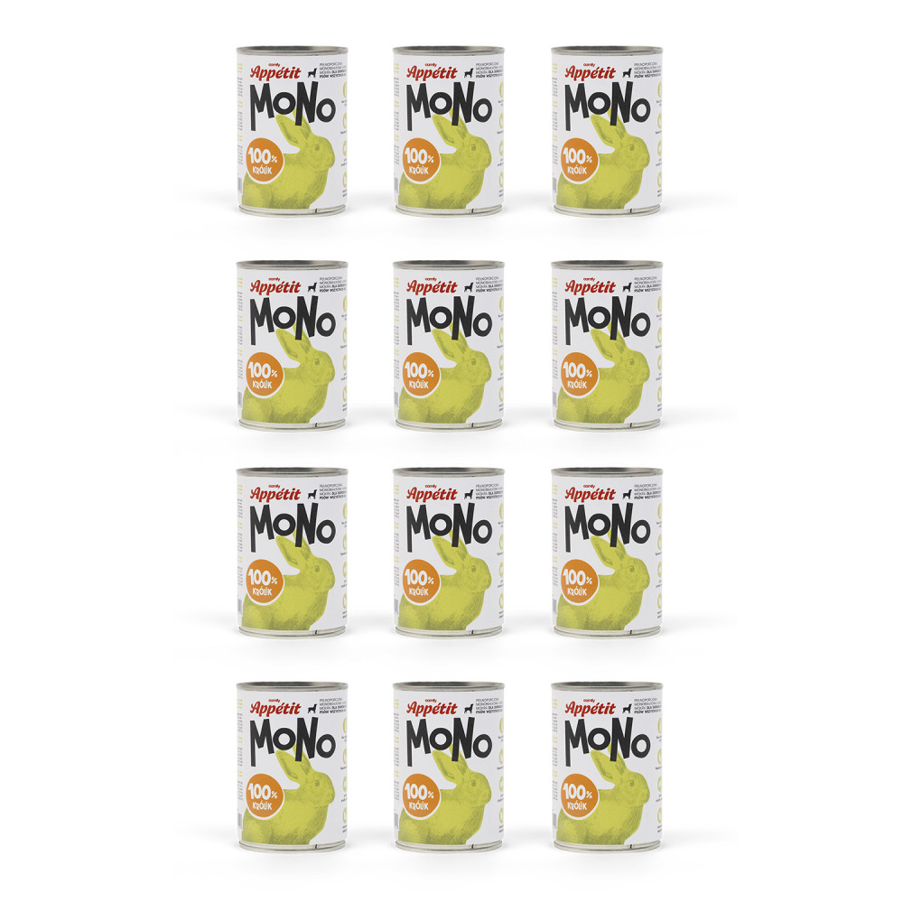 PAKIET COMFY APPETIT MONO KRÓLIK 12X400G