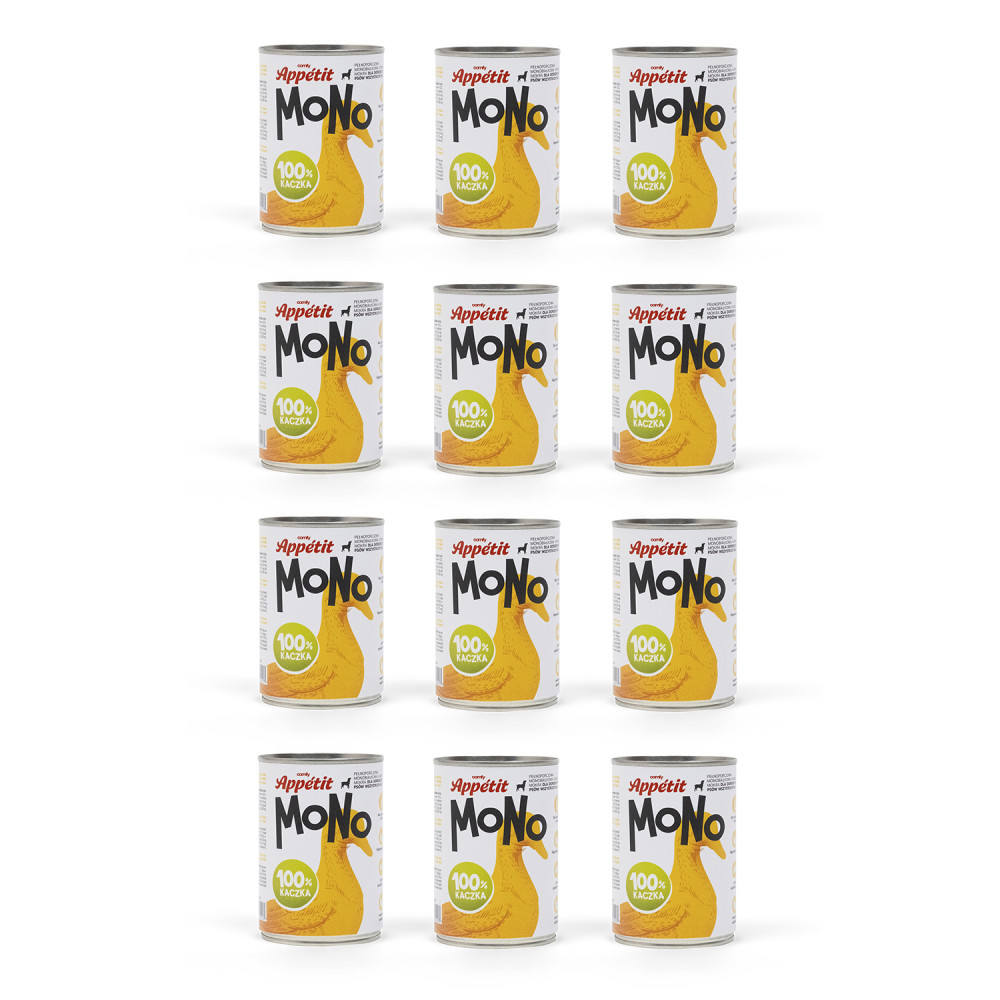 PAKIET COMFY APPETIT MONO KACZKA 12X400G PAKIET COMFY APPETIT MONO KACZKA 12X400G