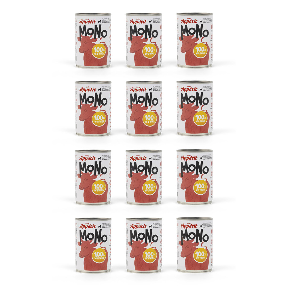 PAKIET COMFY APPETIT MONO WOŁOWINA 12X400G PAKIET COMFY APPETIT MONO WOŁOWINA 12X400G