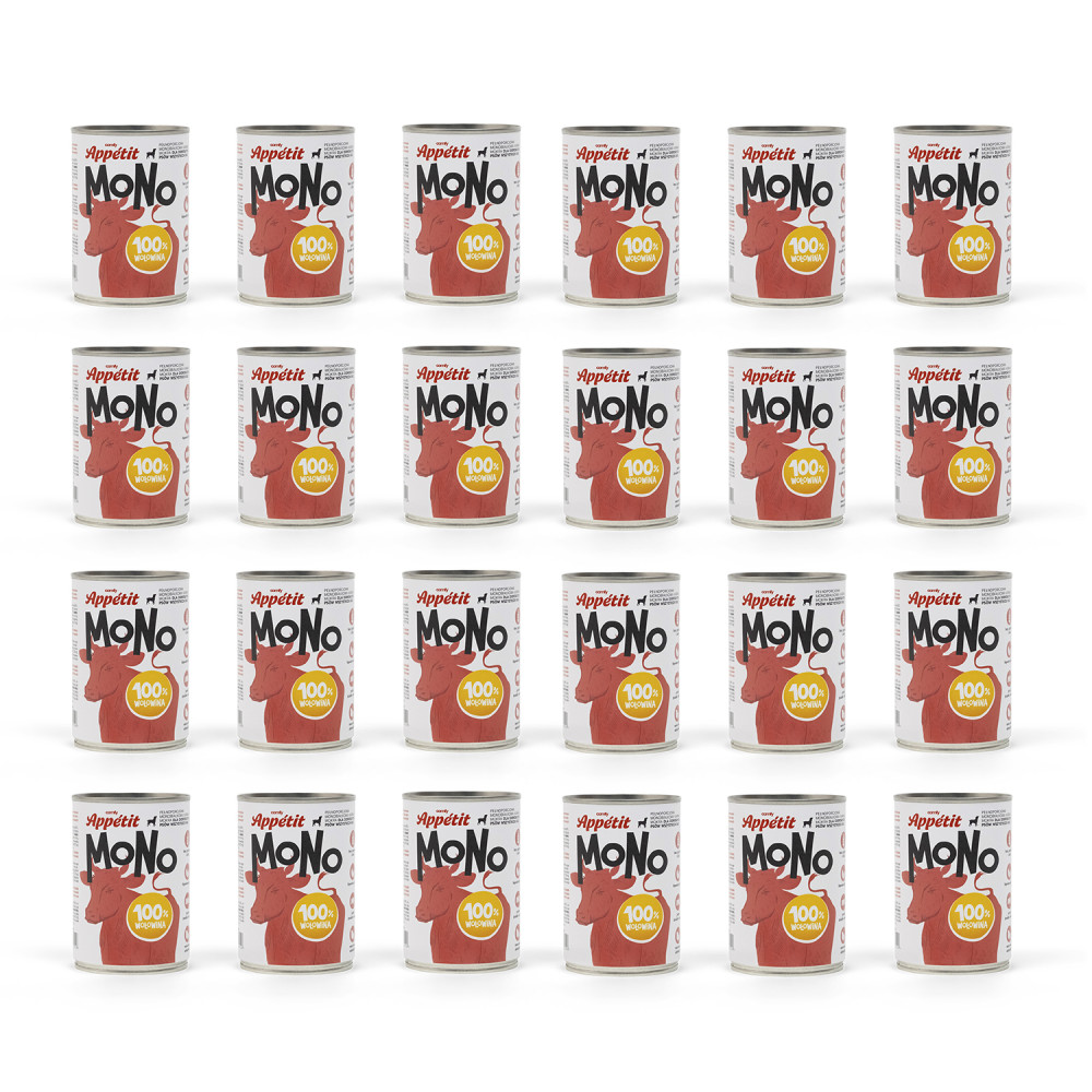 PAKIET COMFY APPETIT MONO WOŁOWINA 24X400G PAKIET COMFY APPETIT MONO WOŁOWINA 24X400G