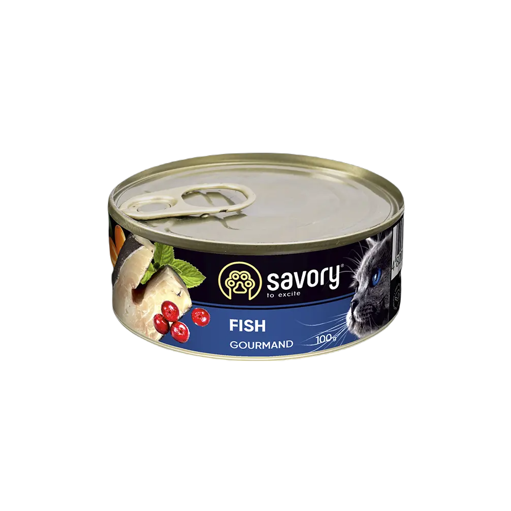 SAVORY PASZTET Z RYBĄ DLA WYBREDNYCH KOTÓW 100G SAVORY PASZTET Z RYBĄ DLA WYBREDNYCH KOTÓW 100G