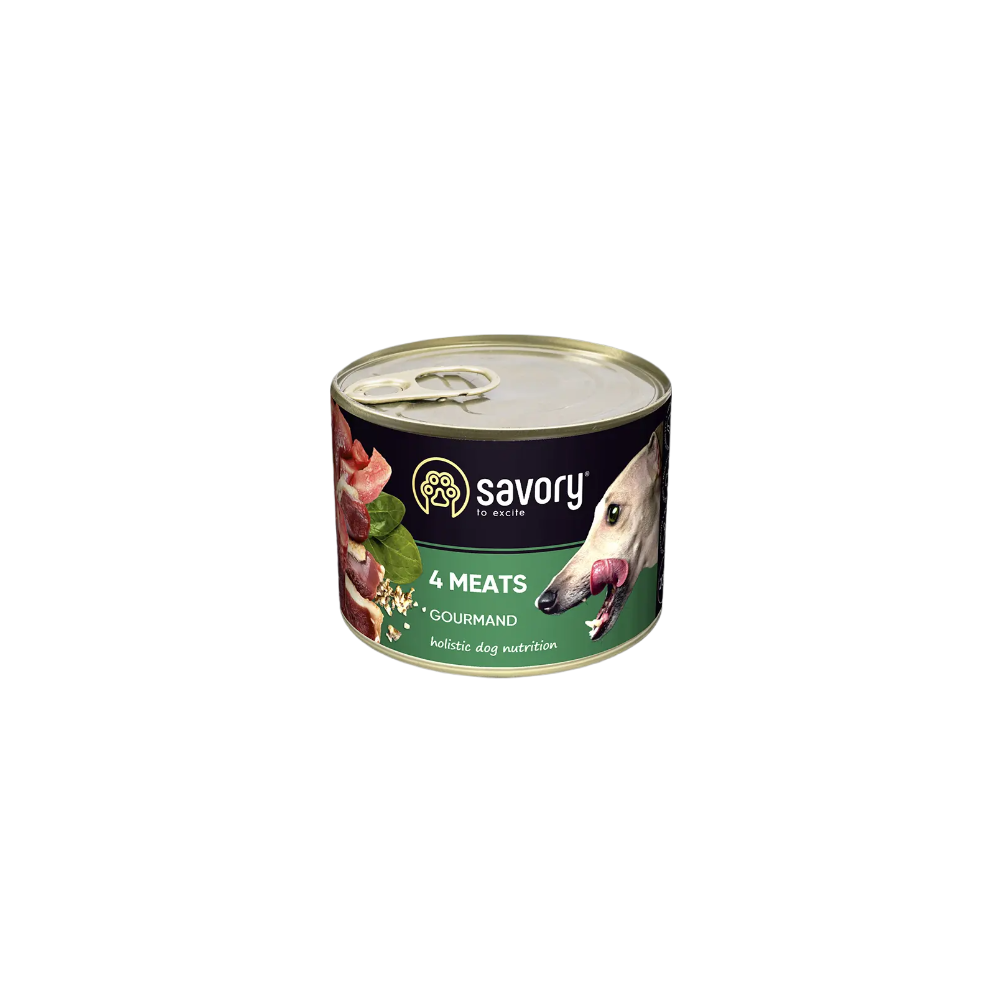 SAVORY KARMA MOKRA O SMAKU 4 MIĘS DLA WYBREDNYCH PSÓW WSZYSTKICH RAS 200 G SAVORY KARMA MOKRA O SMAKU 4 MIĘS DLA WYBREDNYCH PSÓW WSZYSTKICH RAS 200 G