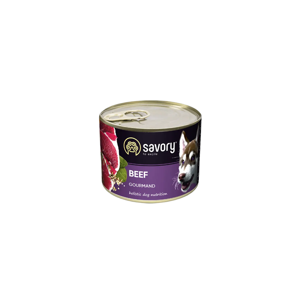 SAVORY KARMA MOKRA Z WOŁOWINĄ DLA WYBREDNYCH DOROSŁYCH PSÓW WSZYSTKICH RAS 200 G SAVORY KARMA MOKRA Z WOŁOWINĄ DLA WYBREDNYCH DOROSŁYCH PSÓW WSZYSTKICH RAS 200 G