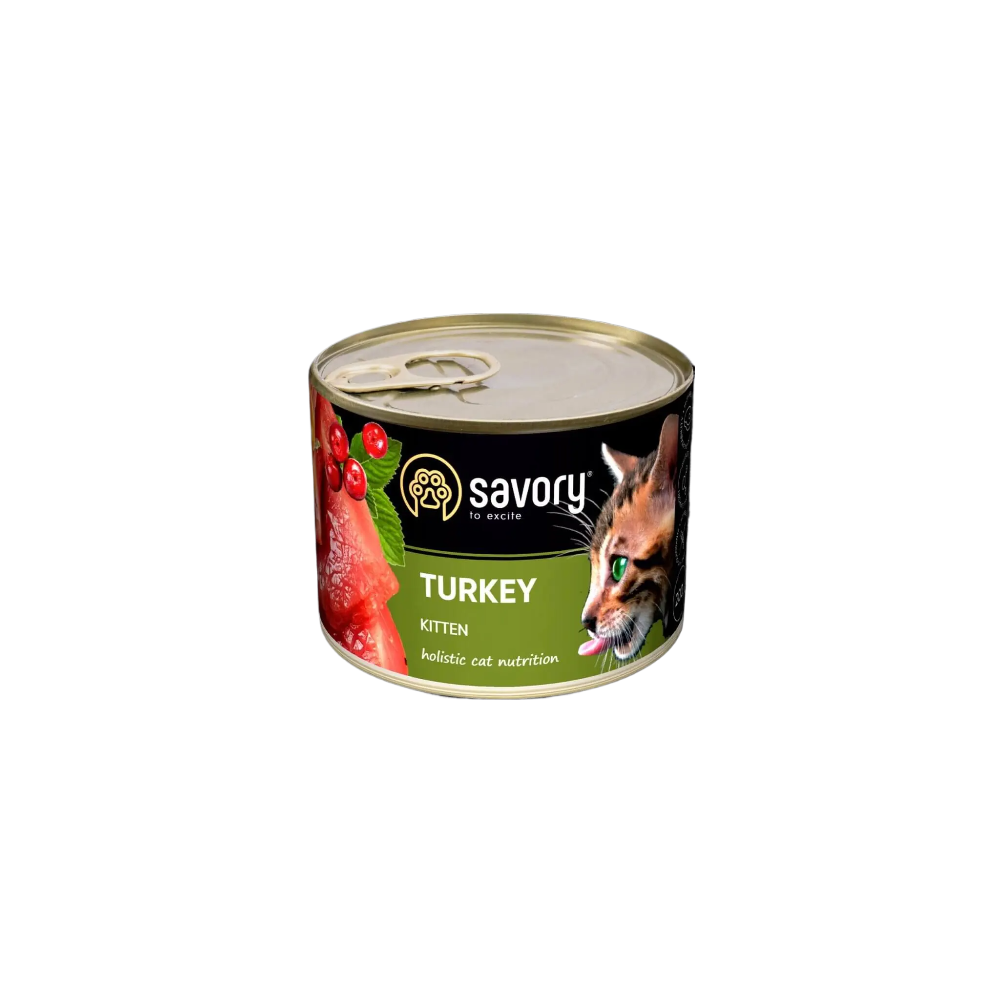 SAVORY PASZTET Z INDYKA DLA KOCIĄT 200 G