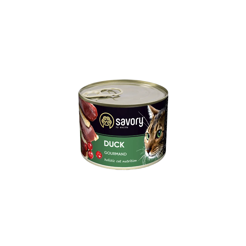SAVORY PASZTET Z KACZKĄ DLA WYBREDNYCH KOTÓW 200 G SAVORY PASZTET Z KACZKĄ DLA WYBREDNYCH KOTÓW 200 G