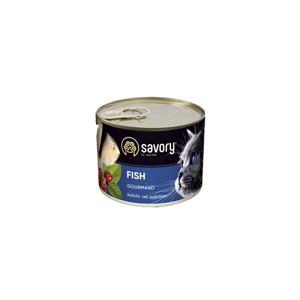 SAVORY PASZTET Z RYBĄ DLA WYBREDNYCH KOTÓW 200 G SAVORY PASZTET Z RYBĄ DLA WYBREDNYCH KOTÓW 200 G