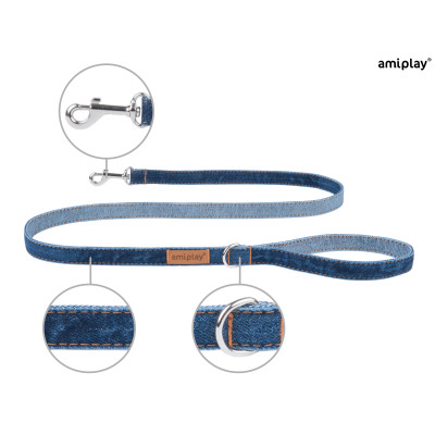 AMIPLAY SMYCZ DENIM XL 140cm GRANATOWY