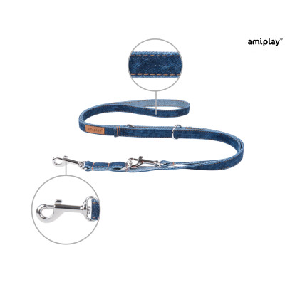 AMIPLAY SMYCZ 6 IN 1 DENIM XL 100-200cm GRANATOWY