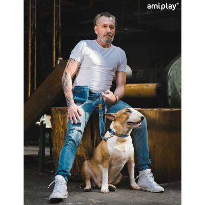 AMIPLAY SMYCZ 6 IN 1 DENIM S 100-200cm NIEBIESKI