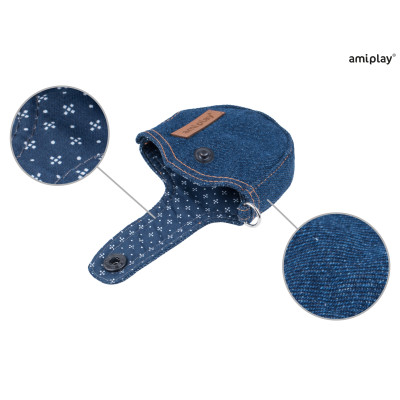 AMIPLAY DENIM SMYCZ AUTOMATYCZNA Z OBUDOWĄ L GRANATOWY