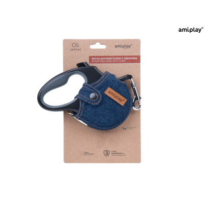 AMIPLAY DENIM SMYCZ AUTOMATYCZNA Z OBUDOWĄ L GRANATOWY