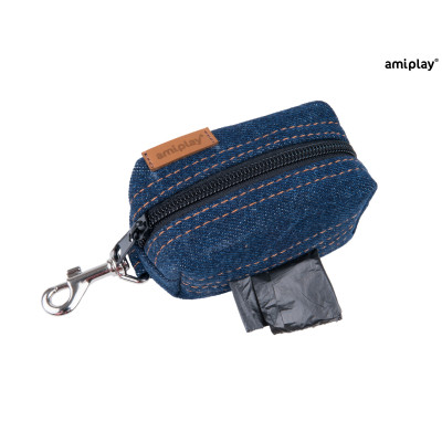 AMIPLAY TOREBKA NA WORKI  NA ODCHODY DENIM GRANATOWY