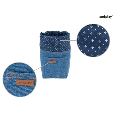 AMIPLAY TOREBKA NA PRZYSMAKI DENIM NIEBIESKI