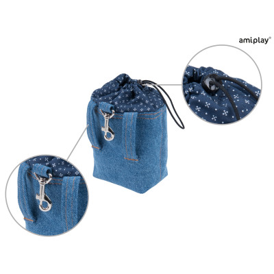 AMIPLAY TOREBKA NA PRZYSMAKI DENIM NIEBIESKI