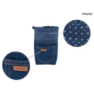 AMIPLAY TOREBKA NA PRZYSMAKI DENIM GRANATOWY