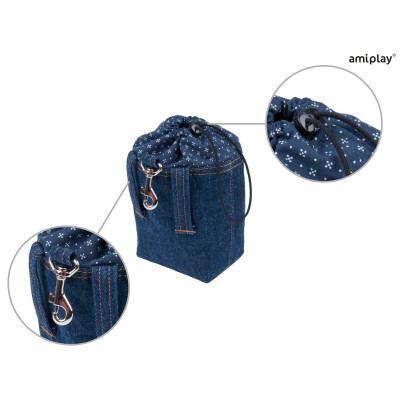 AMIPLAY TOREBKA NA PRZYSMAKI DENIM GRANATOWY