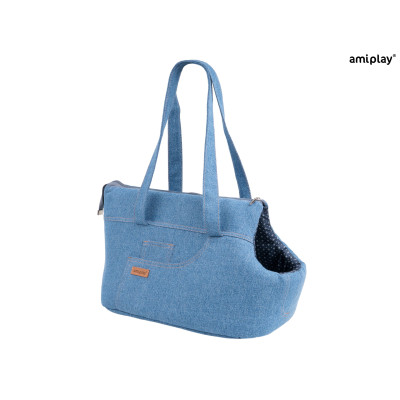 AMIPLAY TORBA TRANSPORTOWA DENIM S NIEBIESKI