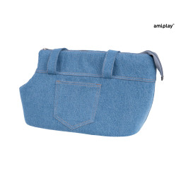 AMIPLAY TORBA TRANSPORTOWA DENIM L NIEBIESKI
