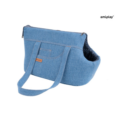 AMIPLAY TORBA TRANSPORTOWA DENIM L NIEBIESKI